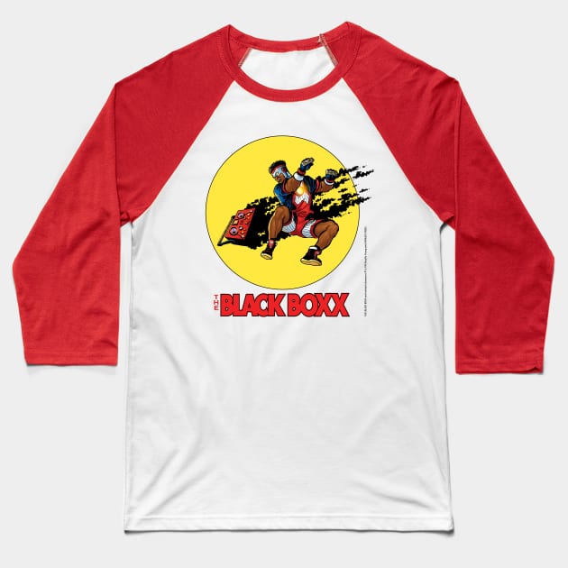 THE BLACK BOXX (THROWDOWN) Baseball T-Shirt by INK&EYE CREATIVE